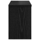 vidaXL Fali Kabáthorog polcokkal Musta tammi 50 x 20 x 30 cm Faanyag