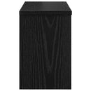 vidaXL Fali Kabáthorog polcokkal Fekete tölgy 50 x 20 x 30 cm Faanyag
