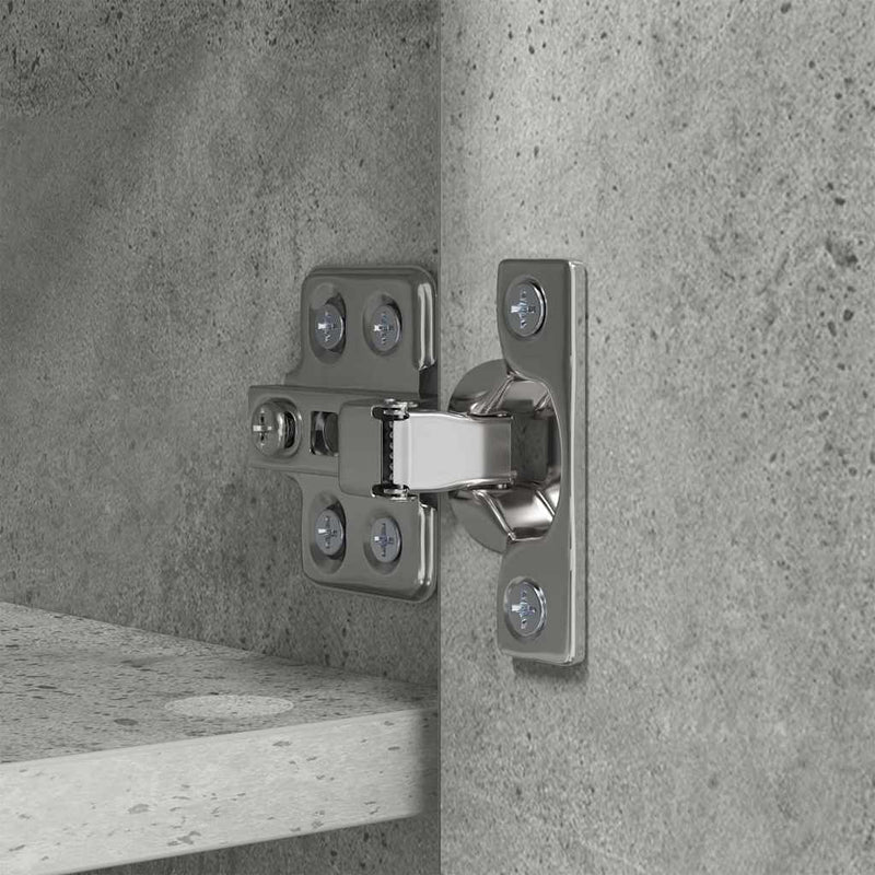 vidaXL Fali Kabáthorog polcokkal Beton szürke 50 x 20 x 30 cm Faanyag