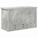 vidaXL Fali Kabáthorog polcokkal Beton szürke 50 x 20 x 30 cm Faanyag