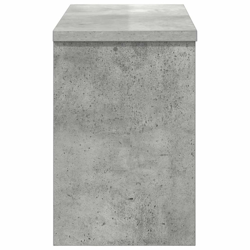 vidaXL Fali Kabáthorog polcokkal Beton szürke 50 x 20 x 30 cm Faanyag