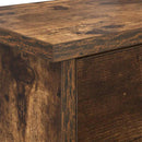 vidaXL Fali Kabáthorog polcokkal Füstölt tölgy 50 x 20 x 30 cm Faanyag