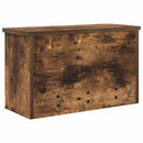 vidaXL Fali Kabáthorog polcokkal Füstölt tölgy 50 x 20 x 30 cm Faanyag