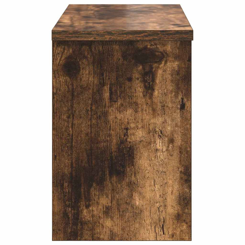 vidaXL Fali Kabáthorog polcokkal Füstölt tölgy 50 x 20 x 30 cm Faanyag