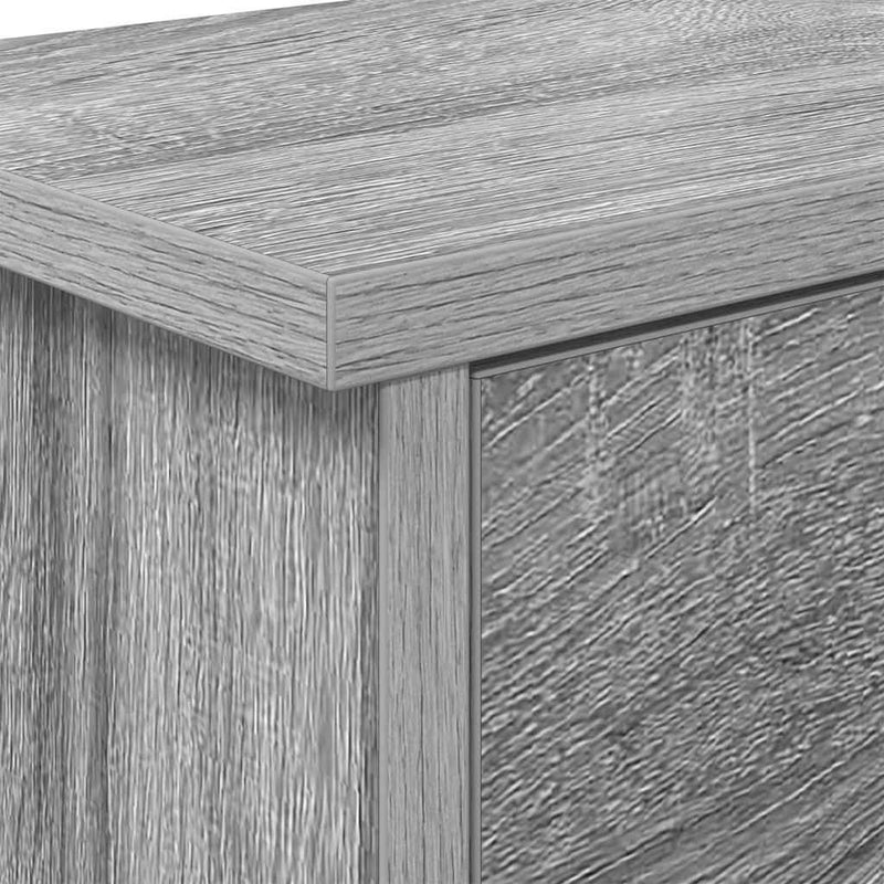 vidaXL Fali Kabáthorog polcokkal Szürke sonoma 50 x 20 x 30 cm Faanyag