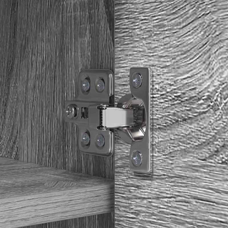 vidaXL Fali Kabáthorog polcokkal Szürke sonoma 50 x 20 x 30 cm Faanyag