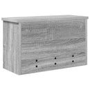 vidaXL Fali Kabáthorog polcokkal Szürke Sonoma 50 x 20 x 30 cm Faanyag