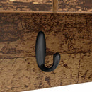 vidaXL Fali Kabáthorog polcokkal Régi fa 50 x 20 x 30 cm Faanyag