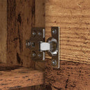 vidaXL Fali Kabáthorog polcokkal Régi fa 50 x 20 x 30 cm Faanyag