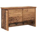 vidaXL Fali Kabáthorog polcokkal Öreg fa 50 x 20 x 30 cm Faanyag