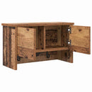 vidaXL Fali Kabáthorog polcokkal Öreg fa 50 x 20 x 30 cm Faanyag
