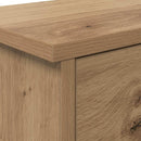 vidaXL Fali Kabáthorog ajtóval kézműves tölgy 50 x 20 x 30 cm Faanyag