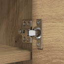 vidaXL Fali Kabáthorog ajtóval kézműves tölgy 50 x 20 x 30 cm Faanyag