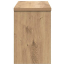 vidaXL Fali Kabáthorog ajtóval kézműves tölgy 50 x 20 x 30 cm Faanyag