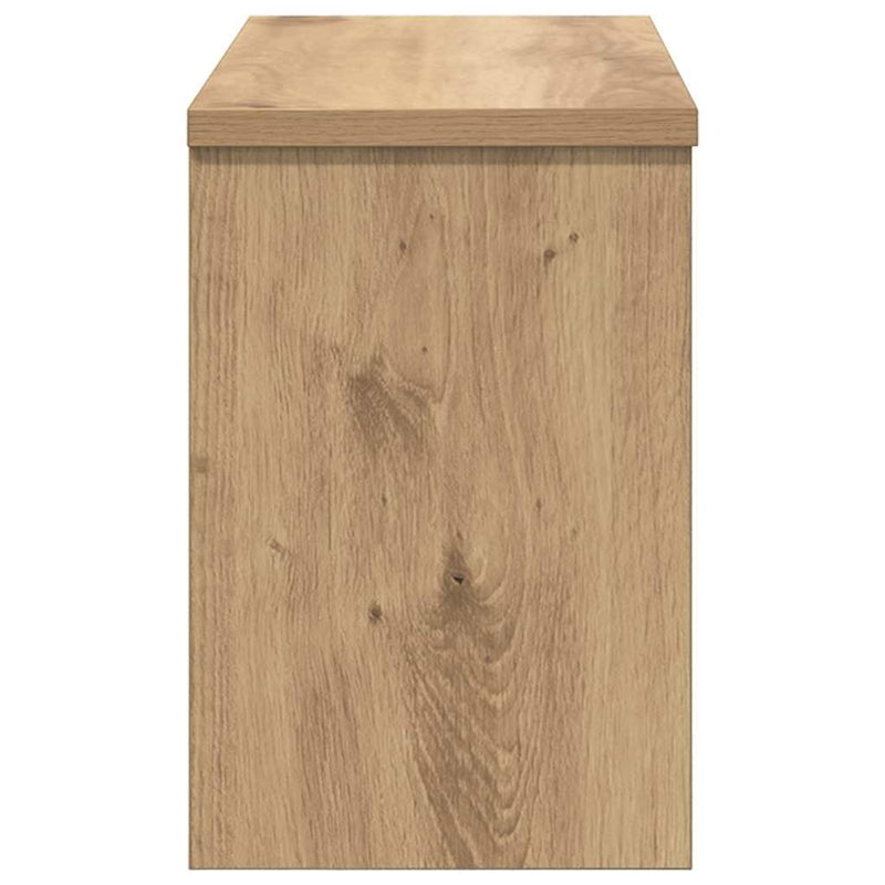 vidaXL Fali Kabáthorog ajtóval kézműves tölgy 50 x 20 x 30 cm Faanyag