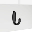 vidaXL Fali Kabáthorog polcokkal ajtóval Fehér 80 x 20 x 30 cm Faanyag