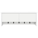 vidaXL Fali Kabáthorog polcokkal ajtóval Fehér 80 x 20 x 30 cm Faanyag