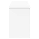 vidaXL Fali Kabáthorog polcokkal ajtóval Fehér 80 x 20 x 30 cm Faanyag
