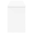 vidaXL Fali Kabáthorog polcokkal ajtóval Fehér 80 x 20 x 30 cm Faanyag