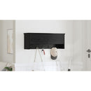 vidaXL Fali Kabáthorog polcokkal Fekete tölgy 80 x 20 x 30 cm Faanyag