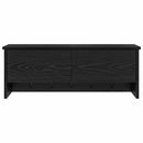 vidaXL Fali Kabáthorog polcokkal Fekete tölgy 80 x 20 x 30 cm Faanyag