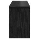 vidaXL Fali Kabáthorog polcokkal Fekete tölgy 80 x 20 x 30 cm Faanyag