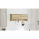 vidaXL Fali Kabáthorog polcokkal Sonoma tölgy 80 x 20 x 30 cm Faanyag