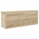 vidaXL Fali Kabáthorog polcokkal sonoma tölgy 80 x 20 x 30 cm Faanyag