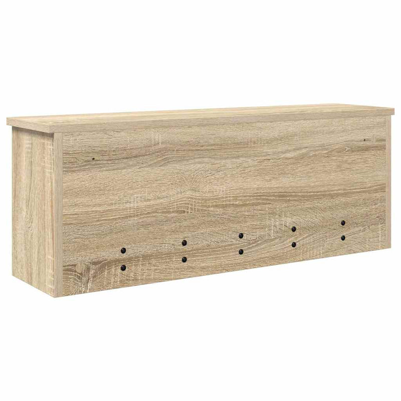 vidaXL Fali Kabáthorog polcokkal sonoma tölgy 80 x 20 x 30 cm Faanyag