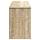 vidaXL Fali Kabáthorog polcokkal Sonoma tölgy 80 x 20 x 30 cm Faanyag