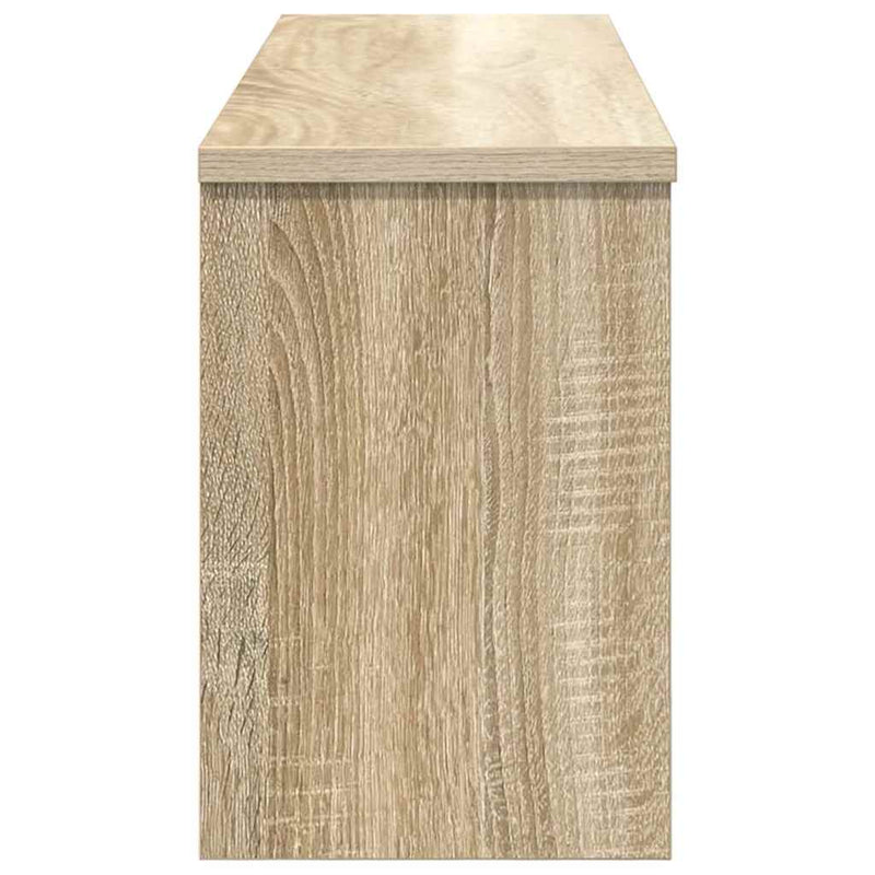 vidaXL Fali Kabáthorog polcokkal sonoma tölgy 80 x 20 x 30 cm Faanyag