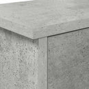 vidaXL Fali Kabáthorog polcokkal Beton szürke 80 x 20 x 30 cm Faanyag