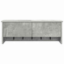vidaXL Fali Kabáthorog polcokkal Beton Szürke 80 x 20 x 30 cm Faanyag