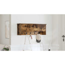 vidaXL Fali Kabáthorog polcokkal Füstölt tölgy 80 x 20 x 30 cm Faanyag