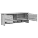 vidaXL Fali Kabáthorog polcokkal Szürke sonoma 80 x 20 x 30 cm Faanyag