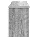 vidaXL Fali Kabáthorog polcokkal Szürke sonoma 80 x 20 x 30 cm Faanyag