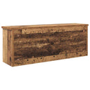 vidaXL Fali Kabáthorog polcokkal Öreg fa 80 x 20 x 30 cm Faanyag