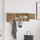 vidaXL Fali Kabáthorog polcokkal Artisan tölgy 80 x 20 x 30 cm Faanyag