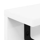 vidaXL Fali Kabáthorog polcokkal Fehér 40 x 10.5 x 10.5 cm Faanyag