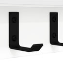 vidaXL Fali Kabáthorog polcokkal Fehér 40 x 10.5 x 10.5 cm Faanyag