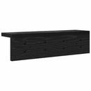vidaXL Fali Kabáthorog Fekete tölgy 40 x 10,5 x 10,5 cm Faanyag