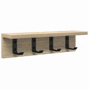 vidaXL Fali Kabáthorog Sonoma tölgy 40 x 10,5 x 10,5 cm Faanyag
