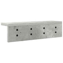 vidaXL Fali Kabáthorog Beton Szürke 40 x 10,5 x 10,5 cm Faanyag