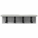 vidaXL Fali Kabáthorog Beton Szürke 40 x 10,5 x 10,5 cm Faanyag