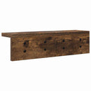 vidaXL Fali Kabáthorog Füstölt tölgy 40 x 10,5 x 10,5 cm Faanyag