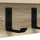 vidaXL Fali Kabáthorog Sonoma tölgy 60 x 10,5 x 10,5 cm Faanyag