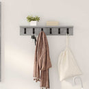 vidaXL Fali Kabáthorog Beton Szürke 60 x 10,5 x 10,5 cm Faanyag
