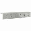 vidaXL Fali Kabáthorog Beton Szürke 60 x 10,5 x 10,5 cm Faanyag