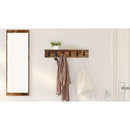 vidaXL Fali Kabáthorog Füstölt tölgy 60 x 10,5 x 10,5 cm Faanyag