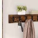 vidaXL Fali Kabáthorog Füstölt tölgy 60 x 10,5 x 10,5 cm Faanyag